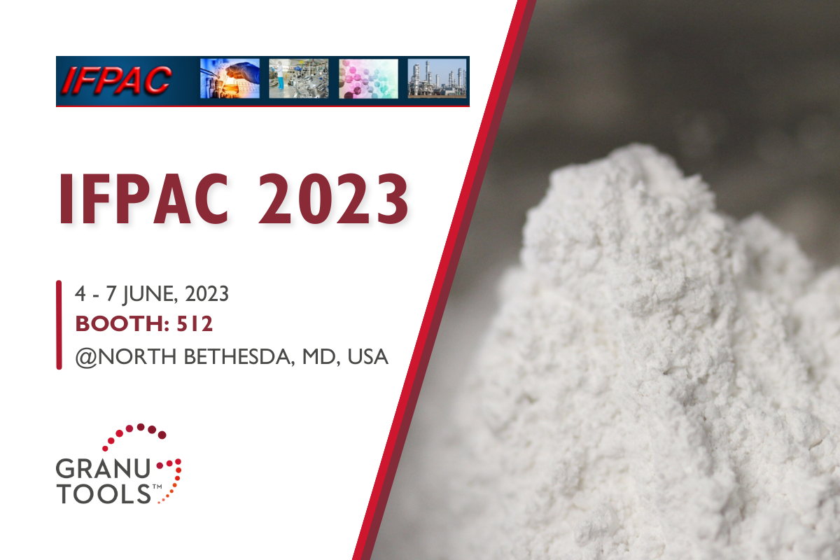 banner of Granutools to share that we will attend IFPAC 2023 on June 4-7 in North Bethesda, Maryland, USA